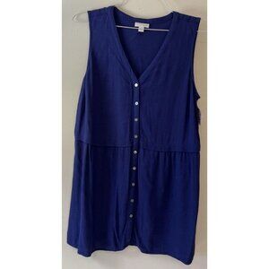 J Jill Sleeveless Navy Dress Size Small, MINI